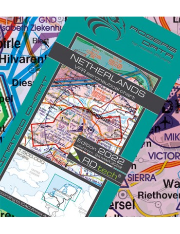 VFR aeronautical chart Netherland 2022